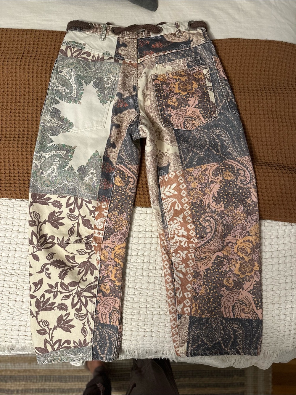 Free people printed moxie barrel jeans - Picture 4 of 5